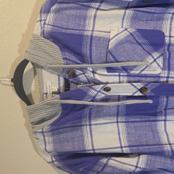 NWT Maurices Hooded Lightweight Flannel Shirt - Picture 2 of 8